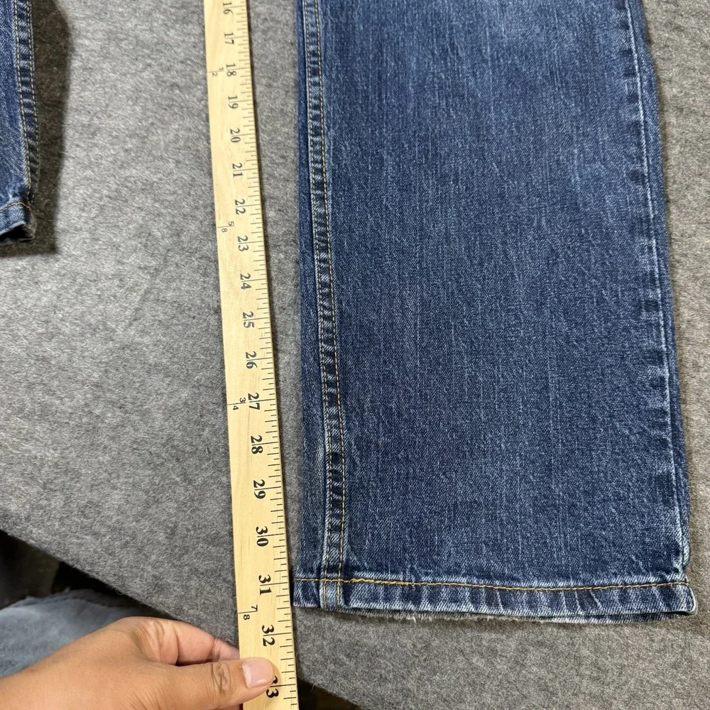 Levi's 505 Jeans Mens 36x32 (36x31.5) Regular Fit Straight Leg Dark Wash Denim